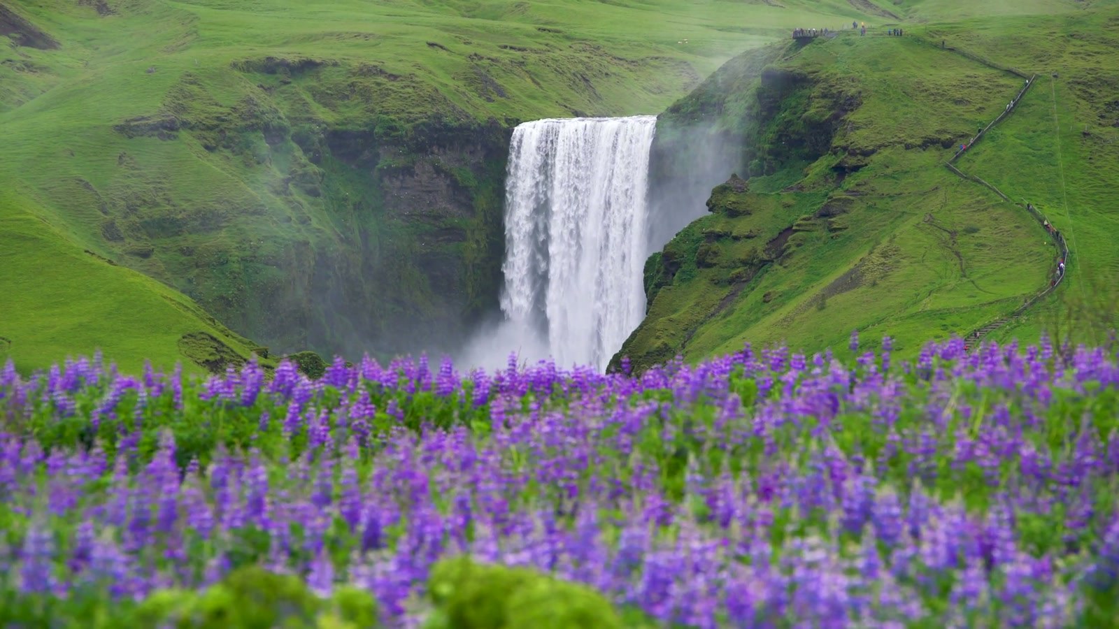 Skógafoss – Ansicht aus dem Video